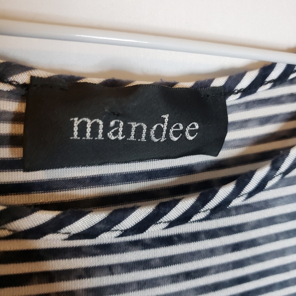 Mandee loose fit peplum style striped tee - Picture 5 of 6